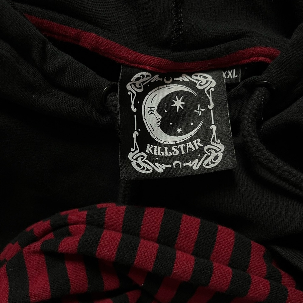 Killstar Long Sleeve Hooded Top - Jax Blood - Picture 3 of 4